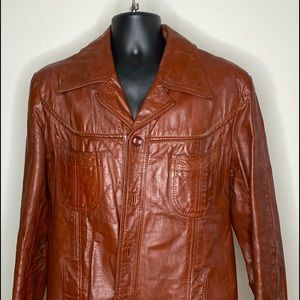 Mens vintage leather jacket